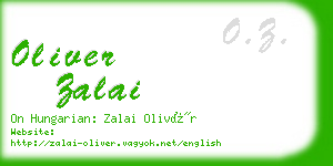 oliver zalai business card